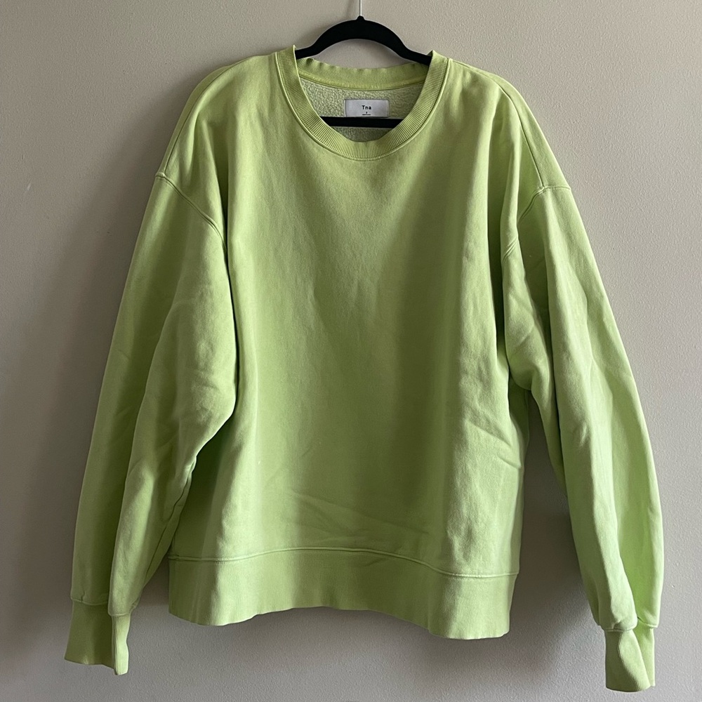 Aritzia TNA Green Crewneck Sweatshirt - Picture 2 of 3
